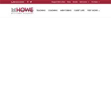 Tablet Screenshot of howemilitary.org